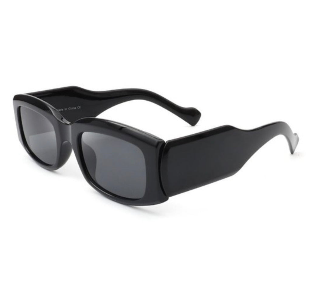 HS1060 - Rectangle Futuristic Modern Cut-out Square Sunglasses